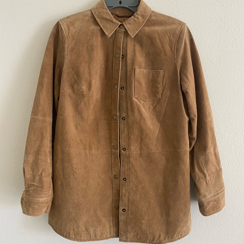 *SOLD* Camel Suede Button-up/Jacket